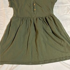 Green Button-Up Dress